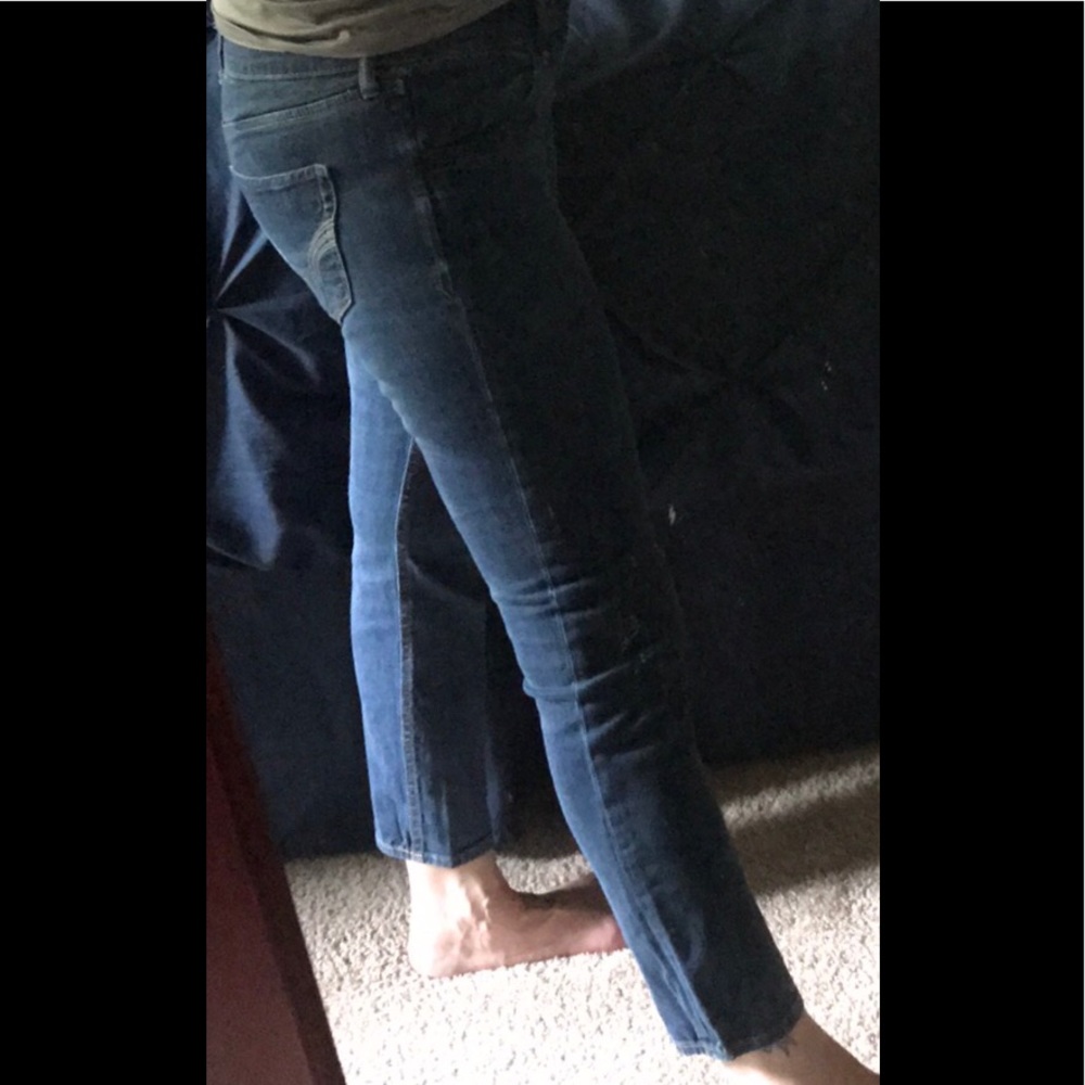 Ankle Length Hipster Blue Jeans